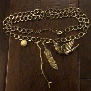 Vintage Chain Link Charm Necklace